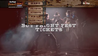 Six Flags Fright Fest campaign site